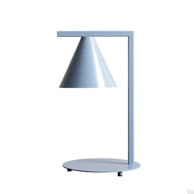 Schreibtischlampe Form Metall Blau