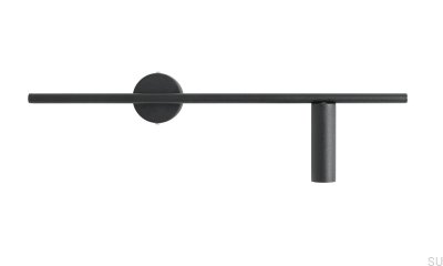 Trevo Metall-Wandleuchte in Schwarz (rechts)