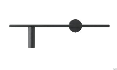 Trevo Metall-Wandleuchte in Schwarz (links)