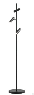 Trevo Stehleuchte Metall Schwarz