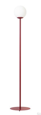 Pinne Stehleuchte Metall Burgund