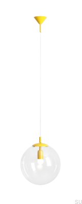 Globe Metall Senf Pendelleuchte