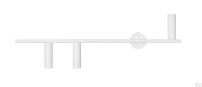 Trevo 3 Metall-Wandleuchte Weiß (Links)