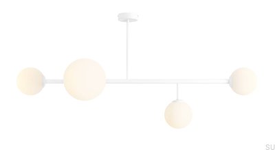 Deckenleuchte Dione 4 Metall Weiß