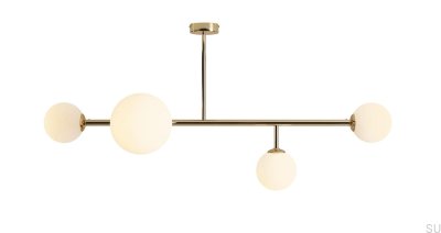 Deckenleuchte Dione 4 Metall Gold
