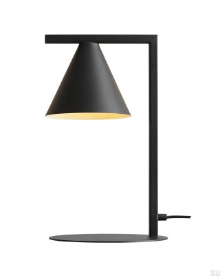 Schreibtischlampe Form Metall Schwarz