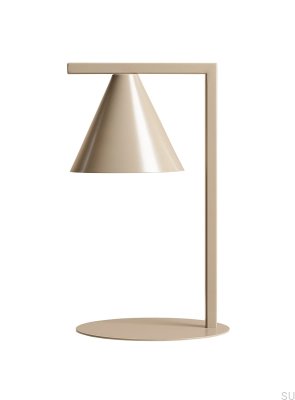 Schreibtischlampe Form Metall Beige