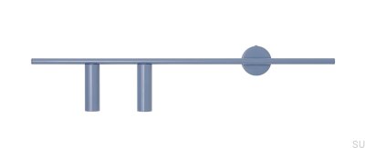 Trevo 2 Metallblaue Wandleuchte (links)