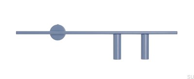 Trevo 2 Metallblaue Wandleuchte (rechts)