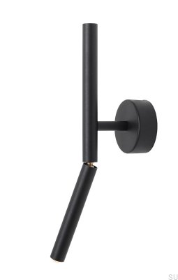 Stick Wandleuchte Metall Schwarz