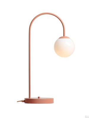 Una Metallkorallen-Schreibtischlampe