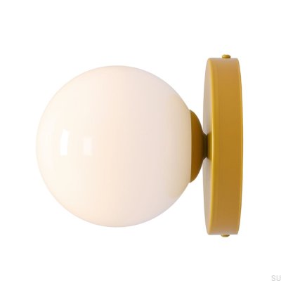 Ball II S Wandleuchte Metall Senf