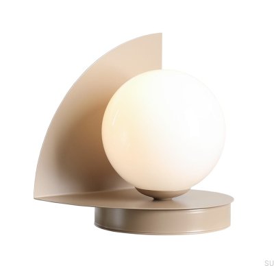 Loop Schreibtischlampe Metall Beige
