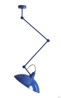 Deckenleuchte Melos aus Metall in Kobalt