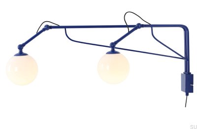 Soho Glass 2 Metall Kobalt Wandleuchte