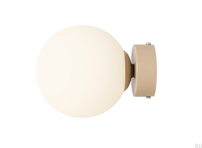 Ball S Wandleuchte Metall Beige