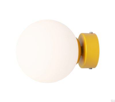Ball S Wandleuchte Metall Senf