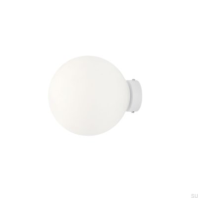 Ball M Wandleuchte Metall Weiß