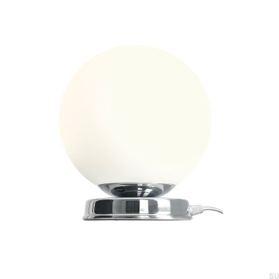 Ball M Schreibtischlampe Metall Silber Chrom