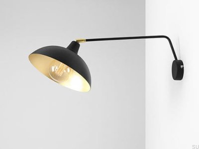 Espace Metall Wandleuchte Schwarz