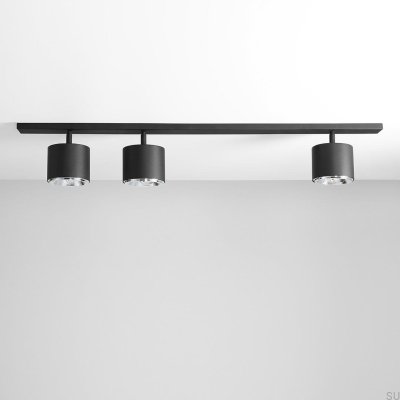 Deckenleuchte Bot 3 Metall Schwarz