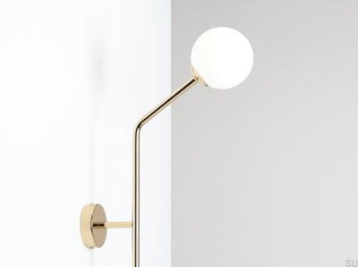 Vertikale Wandleuchte Pure Metal Gold