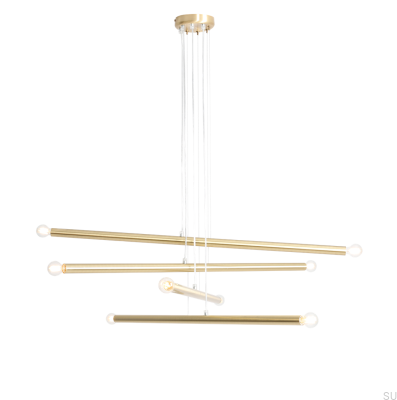 Tubo 8 Messing-Hängelampe