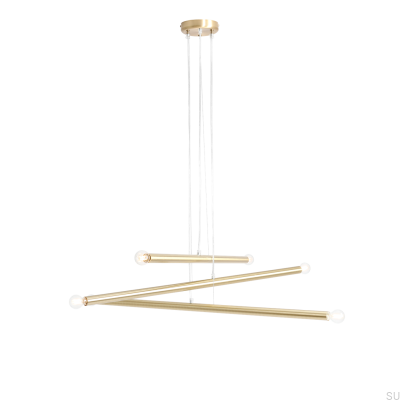 Tubo 6 Messing-Hängelampe