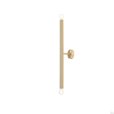 Tubo 2 S Messing-Wandleuchte