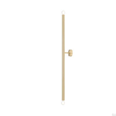 Tubo 2 L Messing-Wandleuchte