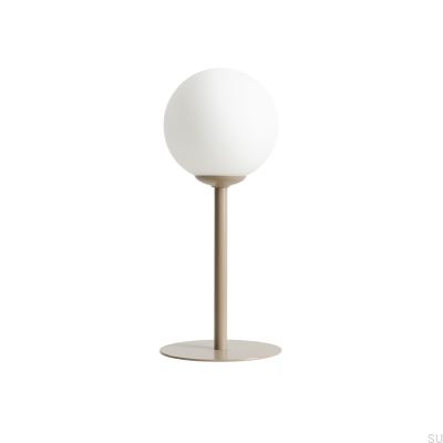 Pinne Schreibtischlampe aus Metall in Beige