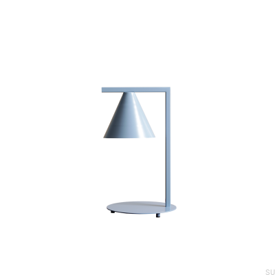 Schreibtischlampe Form Metall Blau