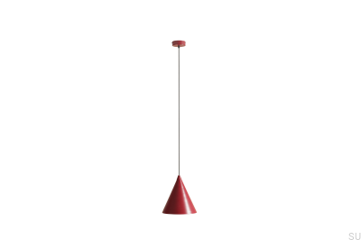 Hängelampe Form Metall Burgund