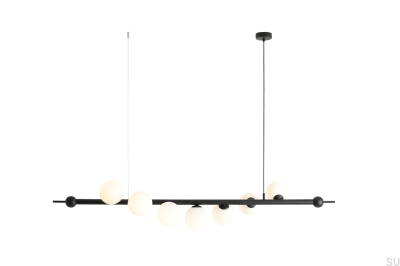 Wave 7 Metall-Hängeleuchte in Schwarz