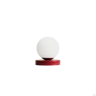 Ball S Schreibtischlampe Metall Burgund