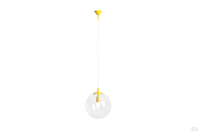 Globe Metall Senf Pendelleuchte