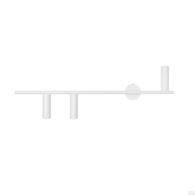 Trevo 3 Metall-Wandleuchte Weiß (Links)