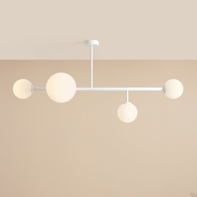 Deckenleuchte Dione 4 Metall Weiß