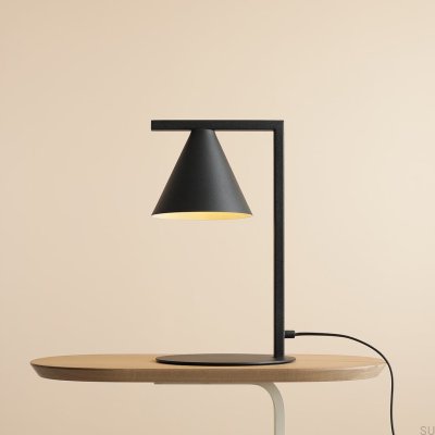 Schreibtischlampe Form Metall Schwarz