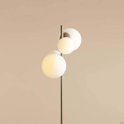Bloom Stehleuchte Metall Beige