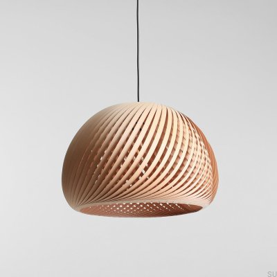 Nature Cross XL Hängelampe aus Holz und Buche