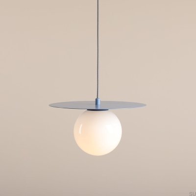 Loop S Metall Blau Hängelampe