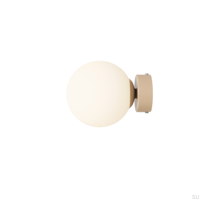 Ball S Wandleuchte Metall Beige