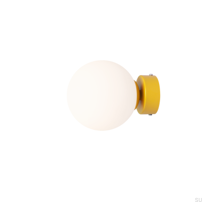 Ball S Wandleuchte Metall Senf