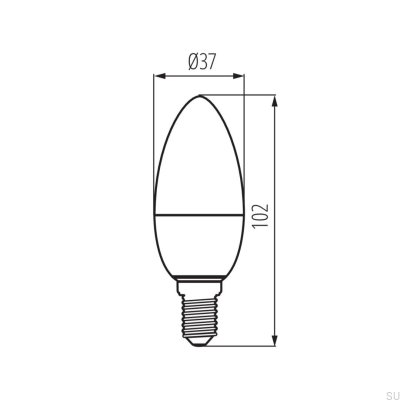 iQ LED E14 Glühbirne