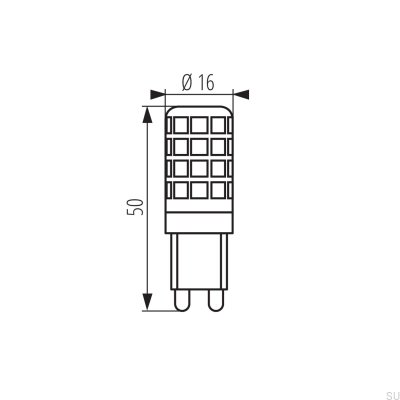 ZUBI LED 4W G9-WW Glühbirne