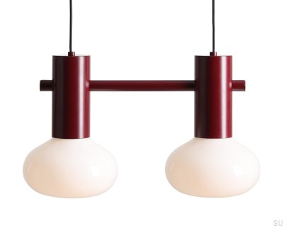 Flo 2 S Metall Rote Hängelampe