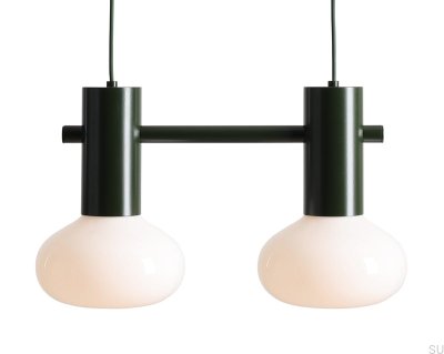 Flo 2 S Metallgrüne Hängelampe