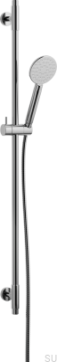 Duschstange mit verstellbarer Wandhalterung ARM100 Messing Silber Chrom
