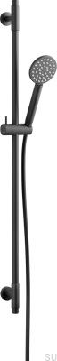 Duschstange mit verstellbarer Wandhalterung ARM100 Messing Mattschwarz